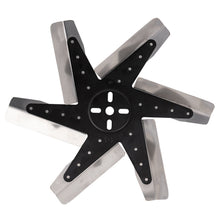 Load image into Gallery viewer, Derale 19315 15" High Performance Stainless Steel Reverse Rotation Flex Fan, Black Hub