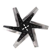 Load image into Gallery viewer, Derale 19317 17" High Performance Stainless Steel Reverse Rotation Flex Fan, Black Hub