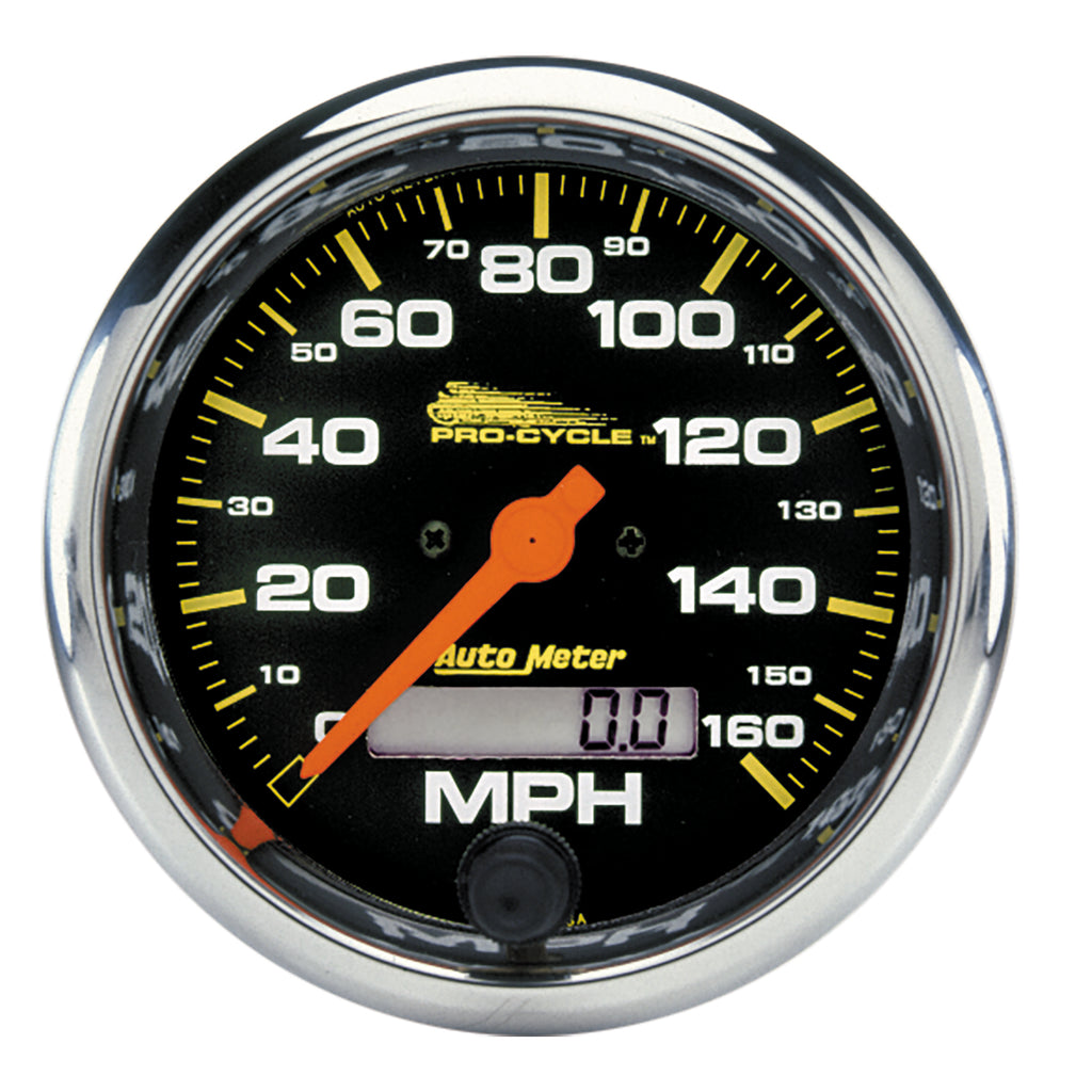 AutoMeter 19354 GAUGE, SPEEDO, 3 3/4", 160 MPH, ELEC, BLACK, PRO-CYCLE