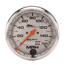 Load image into Gallery viewer, AutoMeter 19356 GAUGE, SPEEDO, 3 3/4", 160 MPH, ELEC, SILVER, PRO-CYCLE