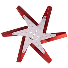 Load image into Gallery viewer, Derale 19418 18" High Performance Aluminum Standard Rotation Flex Fan Red Blade w/ Chrome Hub