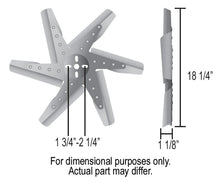 Load image into Gallery viewer, Derale 19418 18" High Performance Aluminum Standard Rotation Flex Fan Red Blade w/ Chrome Hub