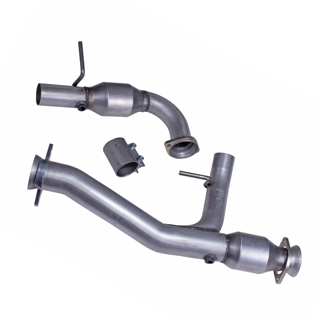 BBK Performance Parts 19471 2011-14 FORD F150 COYOTE 5.0 TRUCK 3" SHORT MID Y PIPE W/ CATALYTIC CONVERTERS for Select Ford F-150