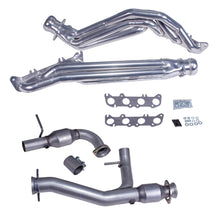 Load image into Gallery viewer, BBK Performance Parts 19473 11-14 FORD F150 5.0 1-3/4 LONG TUBE HEADERS PLUS Y PIPE (SILVER CERAMIC) for Select Ford F-150