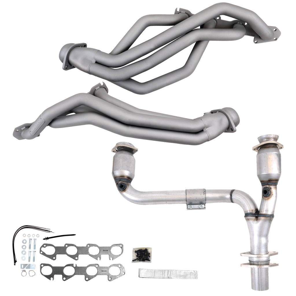 BBK Performance Parts 19502 09-24 RAM 1500 HEMI 5.7 1-3/4 LONG TUBE HEADERS PLUS Y PIPE (TITANIUM CERAMIC) for Select Dodge Ram 1500, Ram 1500, Ram Classic