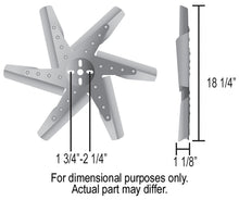Load image into Gallery viewer, Derale 19518 18" High Performance Alum Standard Rotation Flex Fan, Blue Blade with Chrome Hub