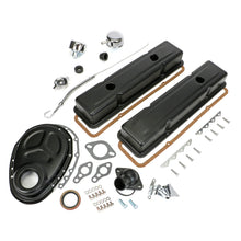 Load image into Gallery viewer, 195886-Sb-Chevrolet-283400-Engine-Kit-With-Pcv-Asphalt-Black-Powdercoated195964-Pontiac-Engines