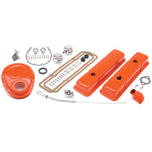 Load image into Gallery viewer, 195886-Sb-Chevrolet-283400-Engine-Kit-With-Pcv-Chevy-Orange-Powdercoated195964-Pontiac-Engines