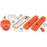 Trans-Dapt 3051 1958-86 SB CHEVROLET 283-400 ENGINE KIT WITH PCV- CHEVY ORANGE POWDER-COATED