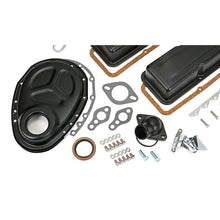 Load image into Gallery viewer, 195886-Sb-Chevrolet-283400-Engine-Kit-Without-Pcv-Asphalt-Black-Powdercoated195964-Pontiac-Engi