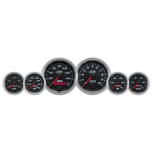 Load image into Gallery viewer, AutoMeter 19601 GAUGE KIT, 6 PC. KIT, 3 3/8" &amp; 2 1/16", BAGGER, BLACK, PRO-CYCLE