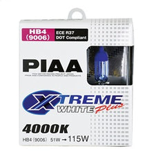 Load image into Gallery viewer, PIAA 19616 9006/HB4 Xtreme White Plus Replacement Bulb for Select Acura MDX, Acura NSX, Acura TL, Chrysler Crossfire, Chrysler PT Cruiser, Chrysler Sebring, Dodge Durango, Dodge Journey, Dodge Ram 1500, Dodge Ram 2500, Dodge Ram 3500, GMC Savana 1500,