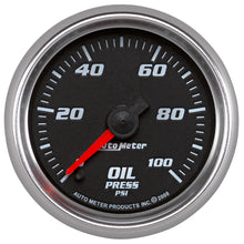 Load image into Gallery viewer, AutoMeter 19652 GAUGE, OIL PRESSURE, 2 1/16", 100PSI, DIGITAL STEPPER MOTOR, BLACK, PRO-CYCLE
