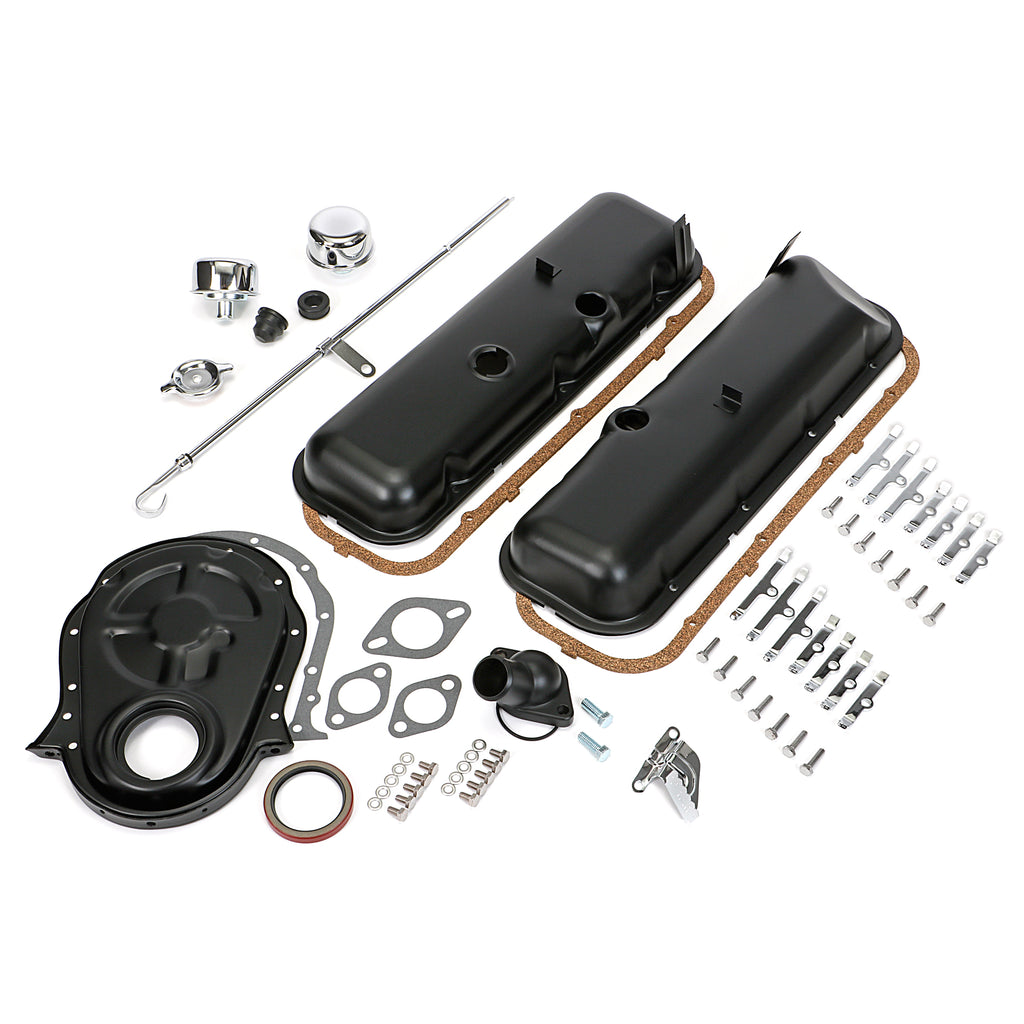 196595-Bb-Chevrolet-396454-Engine-Kit-Without-Pcv-Asphalt-Black-Powdercoated195964-Pontiac-Engi