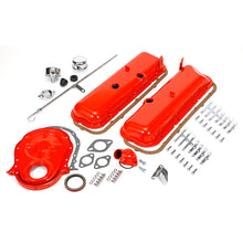Load image into Gallery viewer, 196595-Bb-Chevrolet-396454-Engine-Kit-Without-Pcv-Chevy-Orange-Powdercoated195964-Pontiac-Engin
