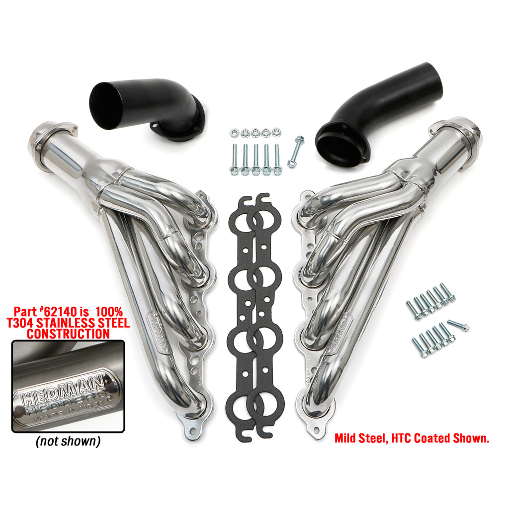 1968-72-ChevelleEl-Camino;-Ls-Swap-Headers;-Mid-Length---304-Stainless-Raw