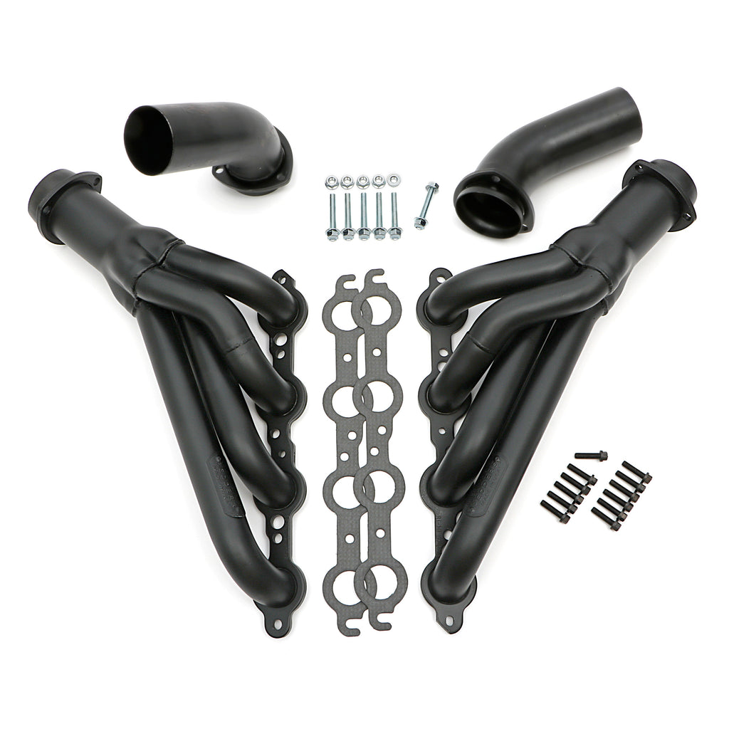 1968-72-ChevelleEl-Camino;-Ls-Swap-Headers;-Mid-Length-Tube--Black-Maxx-Coated