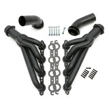 Hedman Hedders 68143 1968-72 Chevelle/El Camino; LS Swap Headers; Mid-length Tube- Black Maxx Coated
