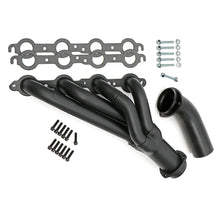 Load image into Gallery viewer, 1968-72-ChevelleEl-Camino;-Ls-Swap-Headers;-Mid-Length-Tube--Black-Maxx-Coated