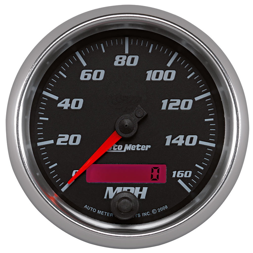 AutoMeter 19689 GAUGE, SPEEDOMETER, 3 3/8", 160MPH, ELEC. PROGRAMMABLE, BLACK, PRO-CYCLE