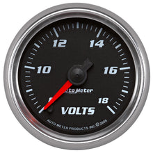 Load image into Gallery viewer, AutoMeter 19692 GAUGE, VOLTMETER, 2 1/16", 18V, DIGITAL STEPPER MOTOR, BLACK, PRO-CYCLE