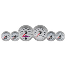 Load image into Gallery viewer, AutoMeter 19701 GAUGE KIT, 6 PC. KIT, 3 3/8" &amp; 2 1/16", BAGGER, WHITE, PRO-CYCLE