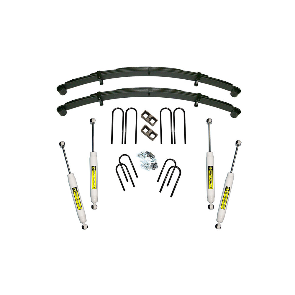 19731991-BlazerJimmySuburban-12-Ton-Solid-Axle-4Wd-4In-Lift-Kit-Rear-Block-Kit-WSuperlift-Shock