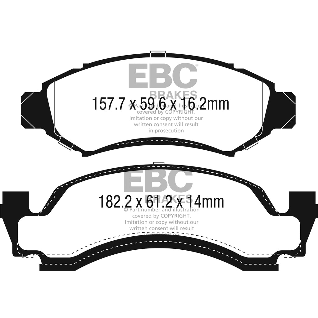 1974-Amc-Ambassador-5.0L-Redstuff-Front-Brake-Pads