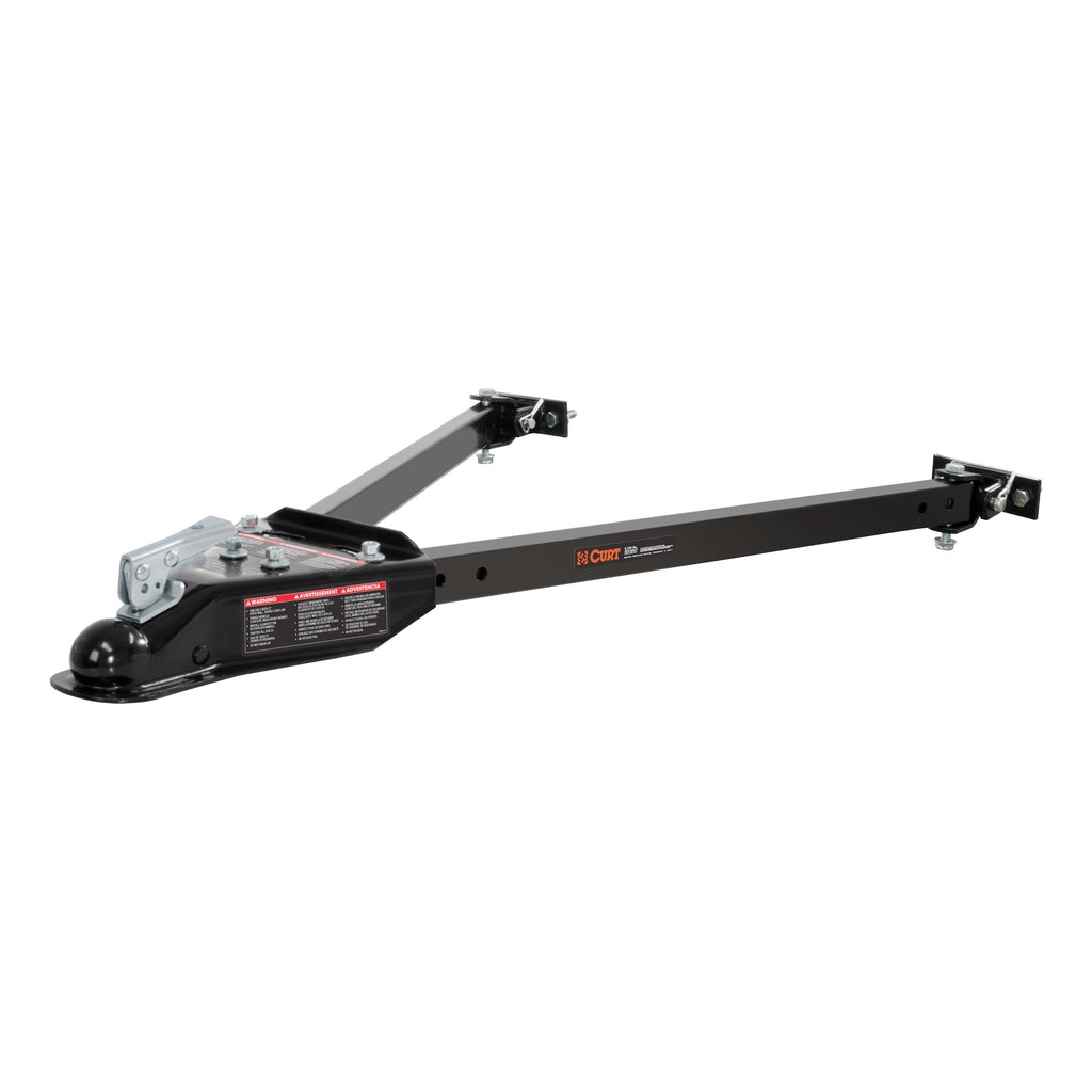 CURT 19745 Universal Tow Bar with 2" Coupler, 5,000 lbs, Adjusts 26" to 40"