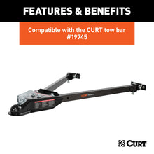 Load image into Gallery viewer, CURT 19748 Adjustable Tow Bar Bumper Brackets (1/2" Pin Holes)