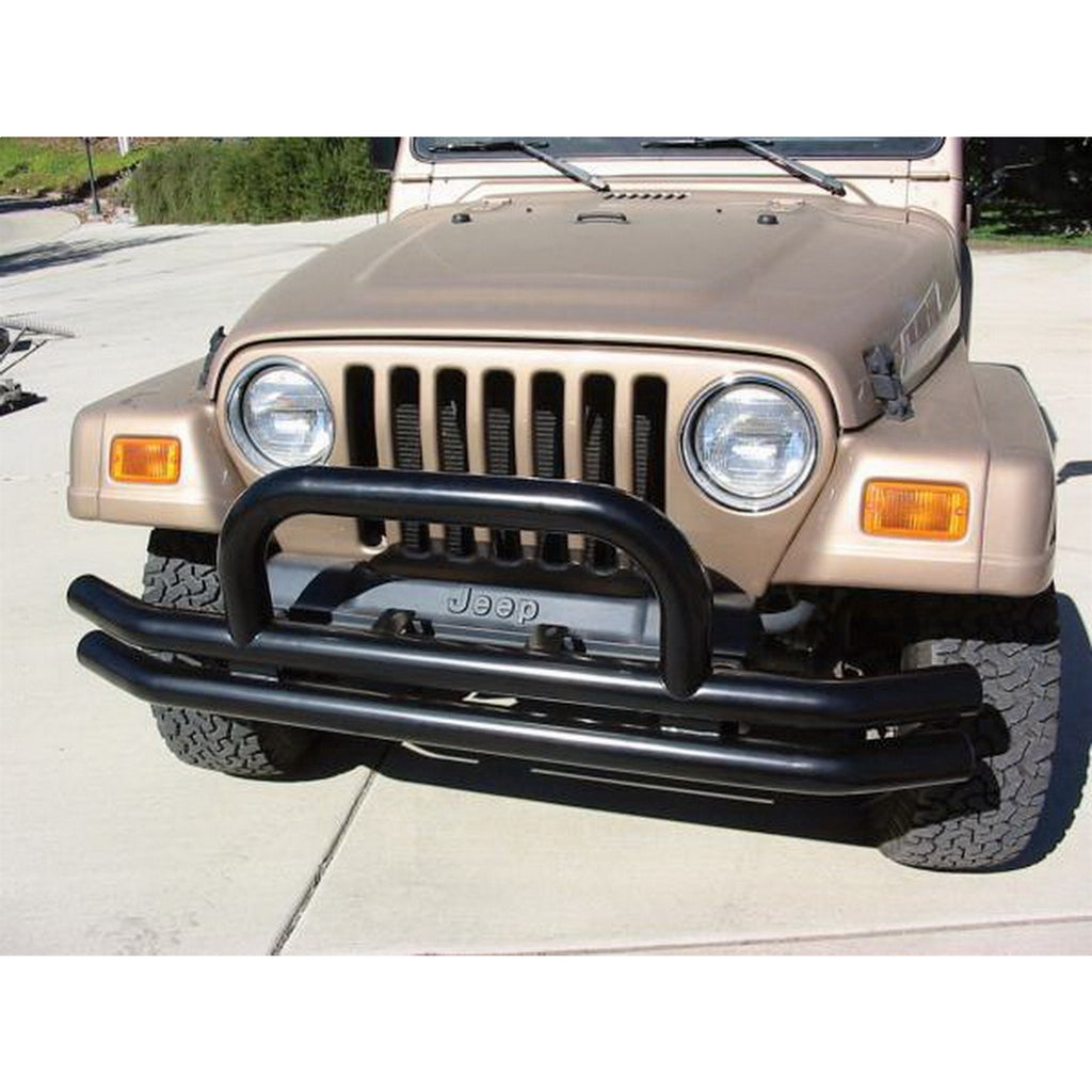 1976-1983-Jeep-Cj5-Double-Tube-Bumper-Front---Black