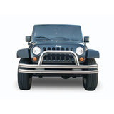 Rampage 8420 Double Tube Bumper, Front with Hoop