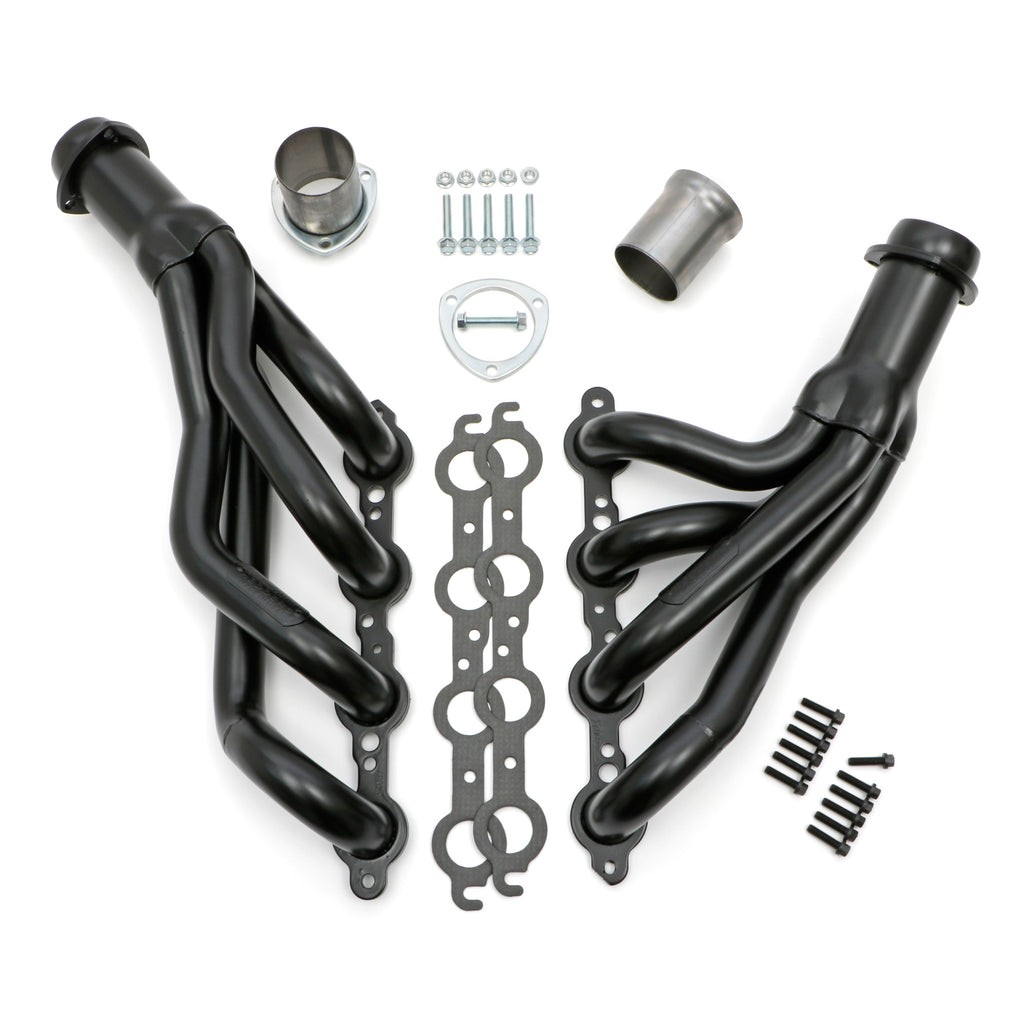 1978-88-A-BodyG-Body-Ls-Swap-Header-Mild-Steel-1-34-In.-Black-Maxx-Coated