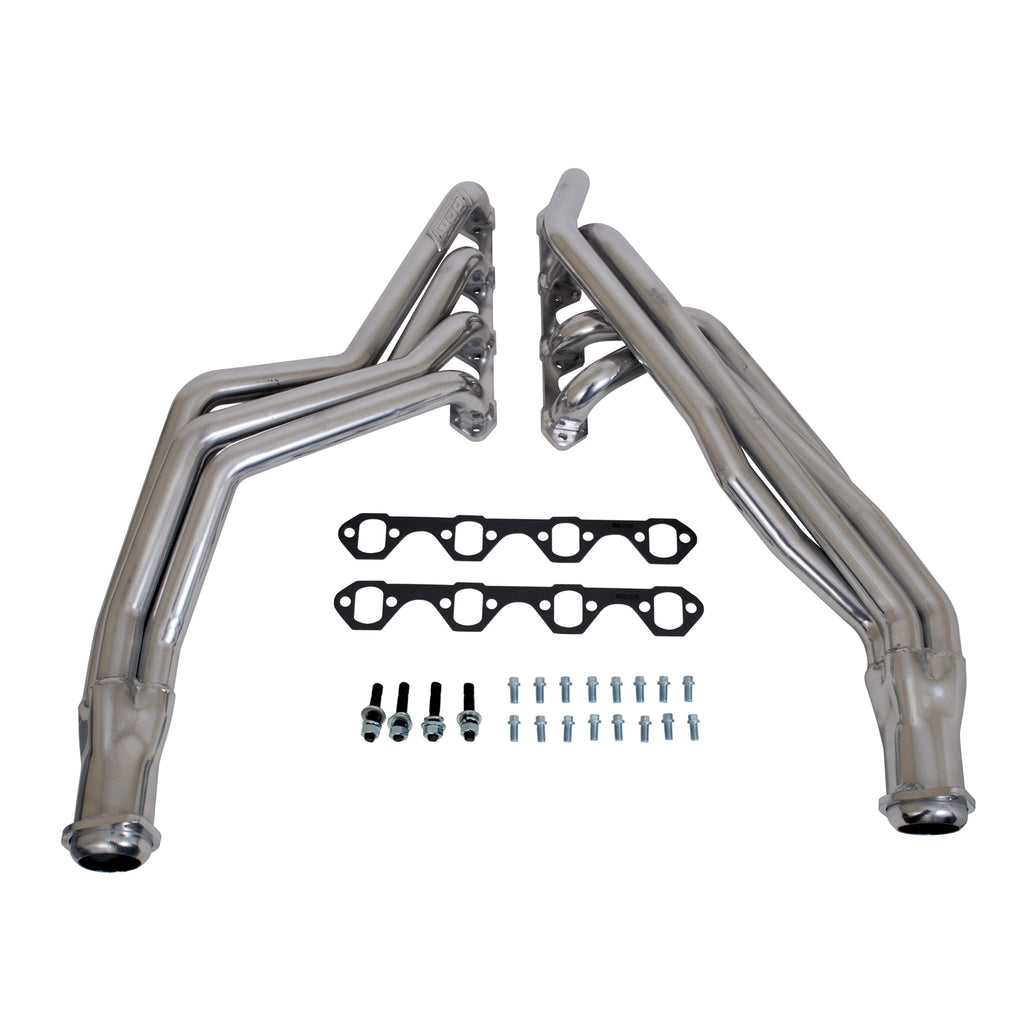 1979-1993-Mustang-5.0-1-58-Long-Tube-Headers-(Polished-Silver-Ceramic)