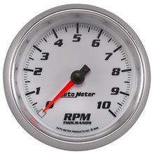 Load image into Gallery viewer, AutoMeter 19798 GAUGE, TACHOMETER, 3 3/8", 10K RPM, WHITE, PRO-CYCLE