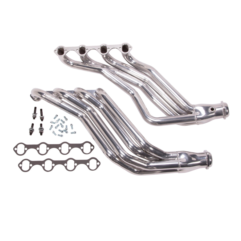 1986-1993-Mustang-1-34-Long-Tube-351W-Swap-Headers-(Polished-Silver-Ceramic)
