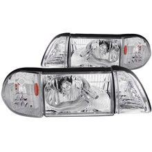 Load image into Gallery viewer, 1987-1993-Ford-Mustang-Crystal-Headlights-Chrome-W-Corner-Lights-2Pc