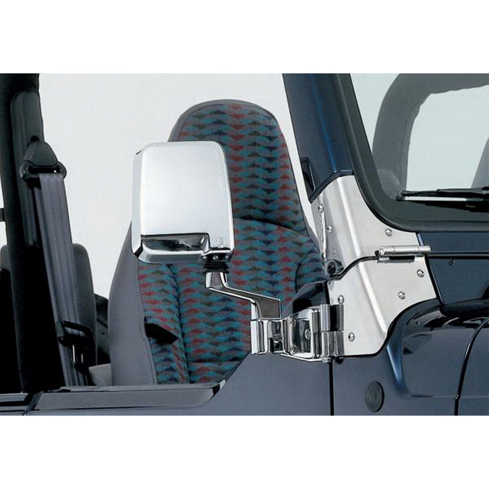 1987-1995-Jeep-Wrangler(Yj)-Half-Door-Side-Mirrors---Chrome