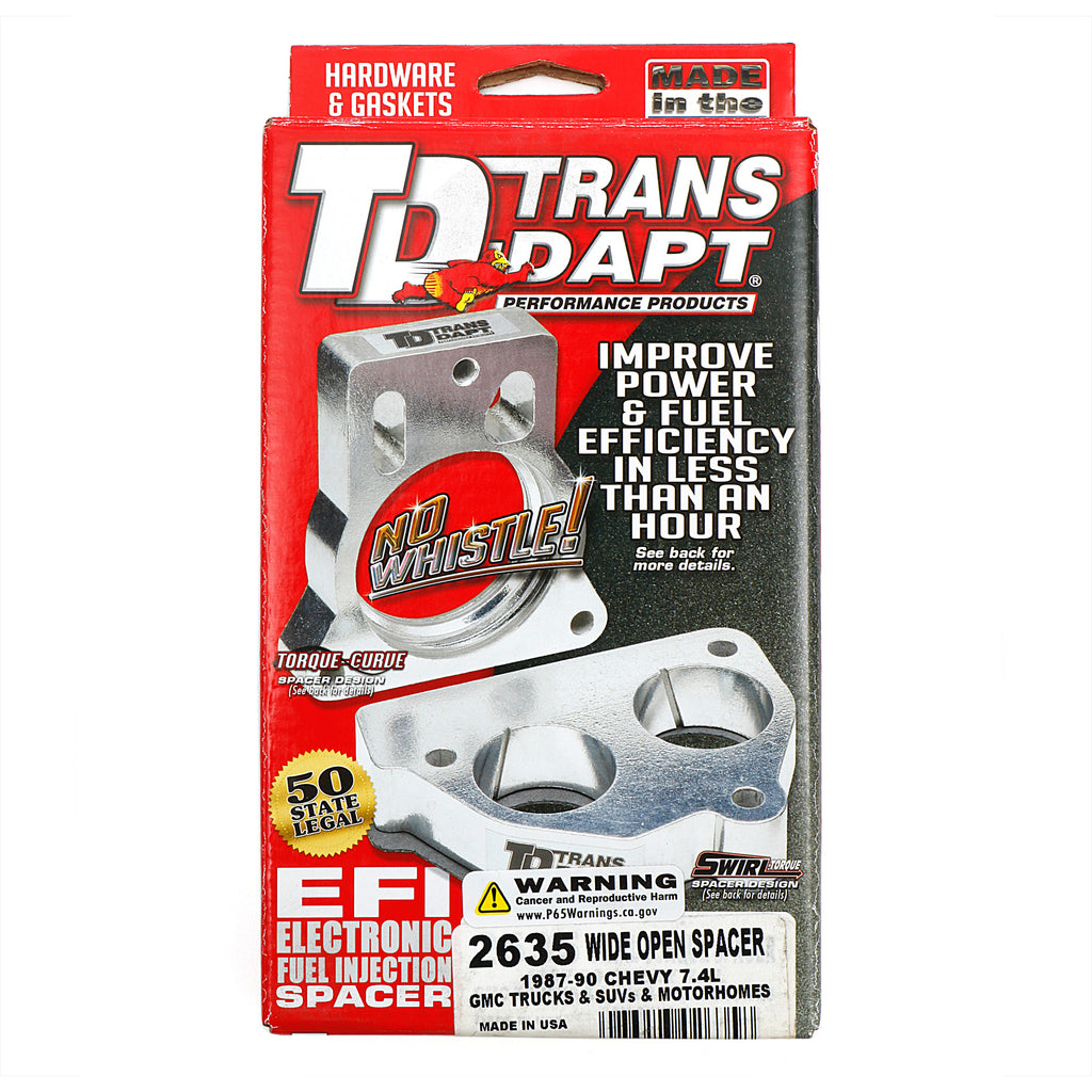 198790-7.4L-ChevyGmc-TrucksSuvs-Or-Motorhomes-Wideopen-Throttle-Body-Spacer195964-Pontiac-Engi