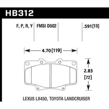 Load image into Gallery viewer, 1991-1997-Lexus-Toyota-Lts-Brake-Pads