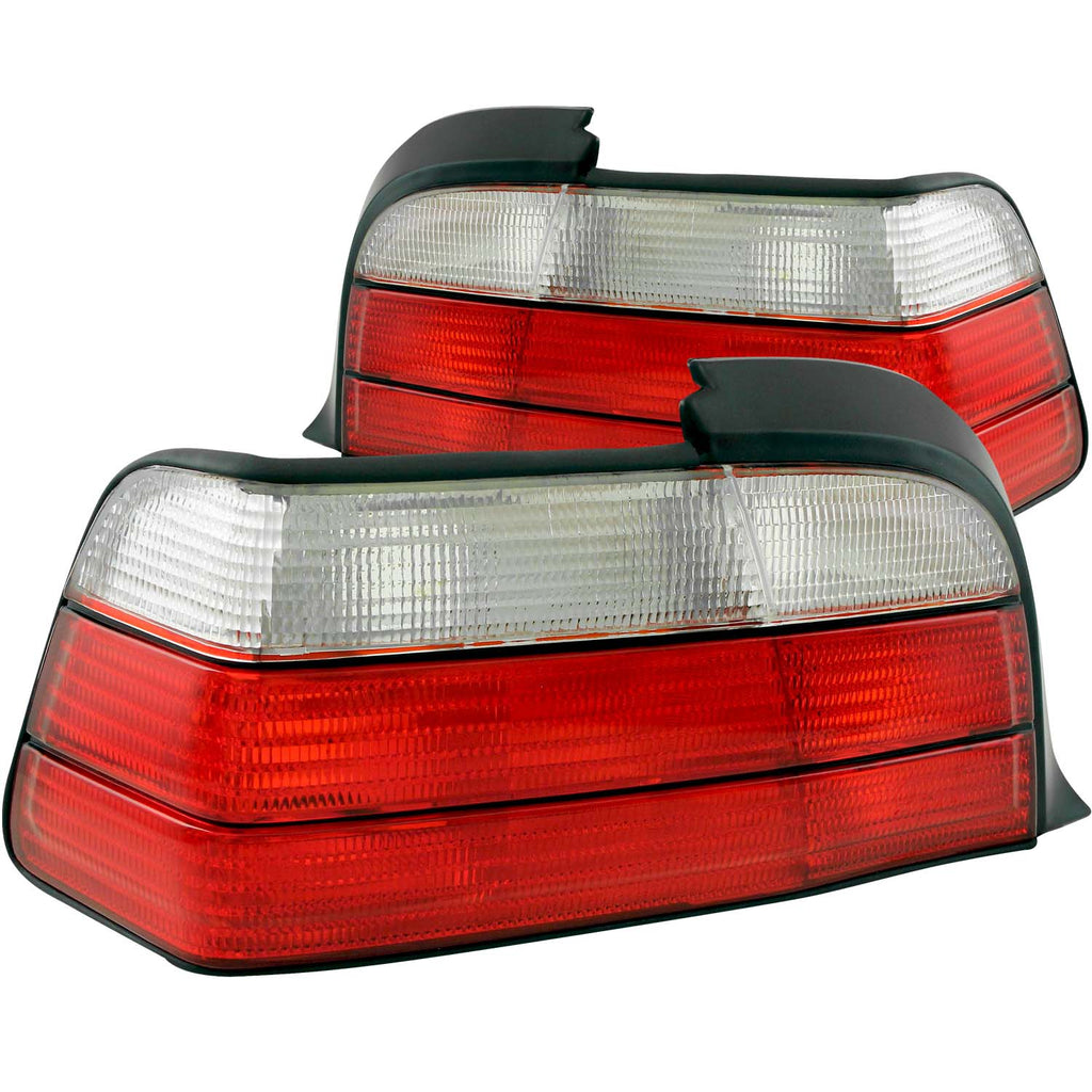 1992-1998-Bmw-3-Series-E36-CoupeConvertable-Taillights-RedClear