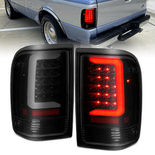 Load image into Gallery viewer, 1993-1997-Ford-Ranger-Led-Tail-Lights-W-Light-Bar-Black-Housing-Smoked-Lens