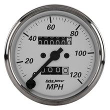 Load image into Gallery viewer, AutoMeter 1993 GAUGE, SPEEDOMETER, 3 1/8", 120MPH, MECHANICAL, AMERICAN PLATINUM
