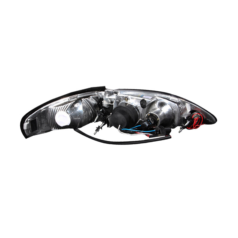 1994-1998-Ford-Mustang-Projector-Headlights-W-Halo-Chrome-1Pc