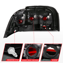 Load image into Gallery viewer, 1994-1998-Ford-Mustang-Taillight-Dark-Red-Lens-(Oe-Style)