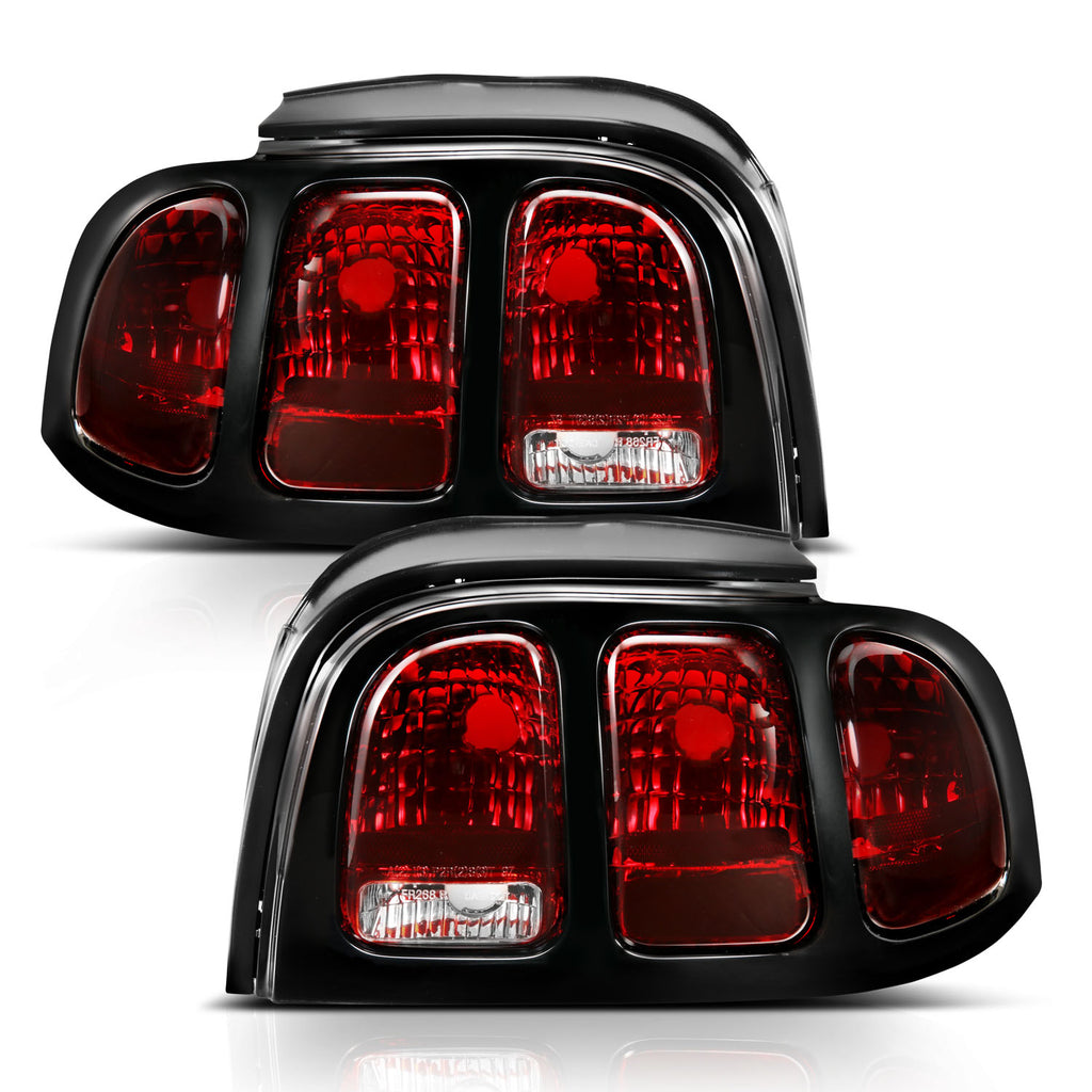1994-1998-Ford-Mustang-Taillight-Dark-Red-Lens-(Oe-Style)