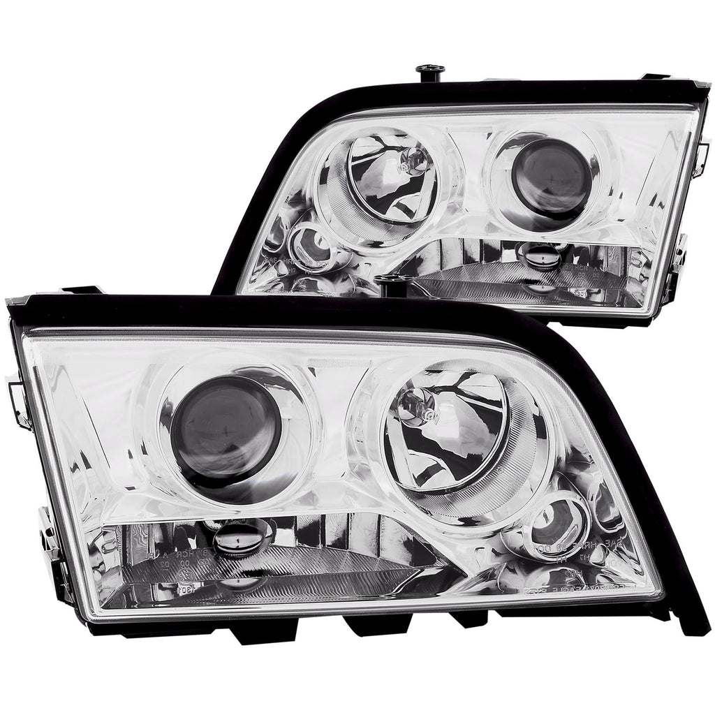 1994-2000-Mercedes-Benz-C-Class-W202-Projector-Headlights-Chrome