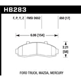 Hawk Performance HB283Y.650 LTS Disc Brake Pad