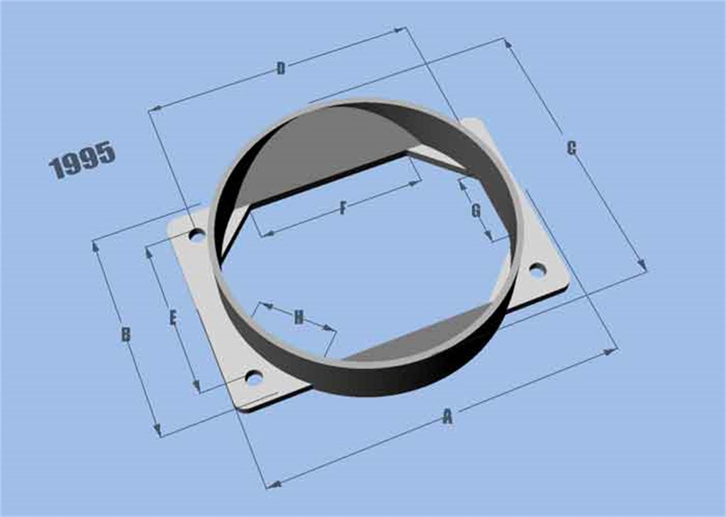 Vibrant Performance 1995 Mass Air Flow Sensor Adapter Plate
