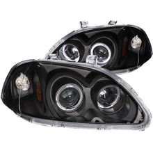 Load image into Gallery viewer, 1996-1998-Honda-Civic-Projector-Headlights-W-Halo-Black